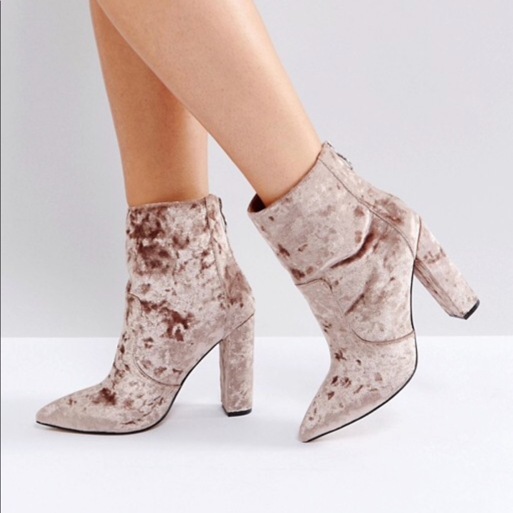 ASOS Velvet Sock Boots